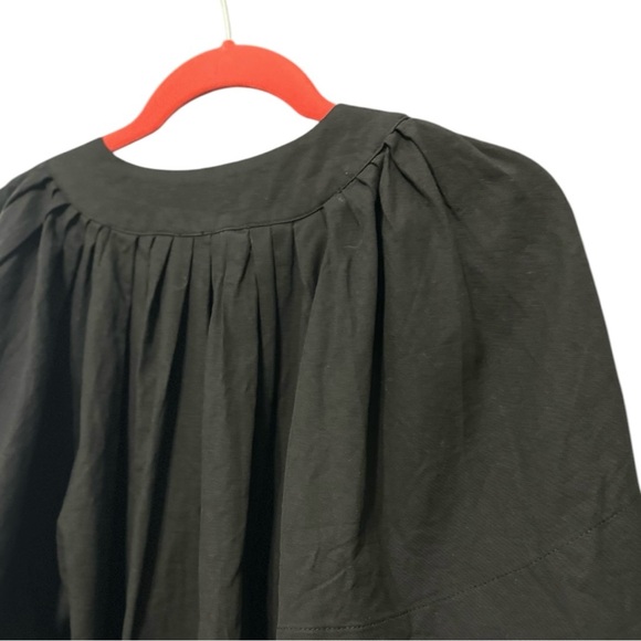 Tuckernuck Pomander Place Finley Flutter Sleeve Top Size M Short Sleeve Black - Picture 8 of 12